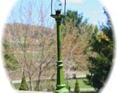 Antique Victorian Green Railroad Lamp Light Post Pole LIONEL number 56 or Steampunk Finding
