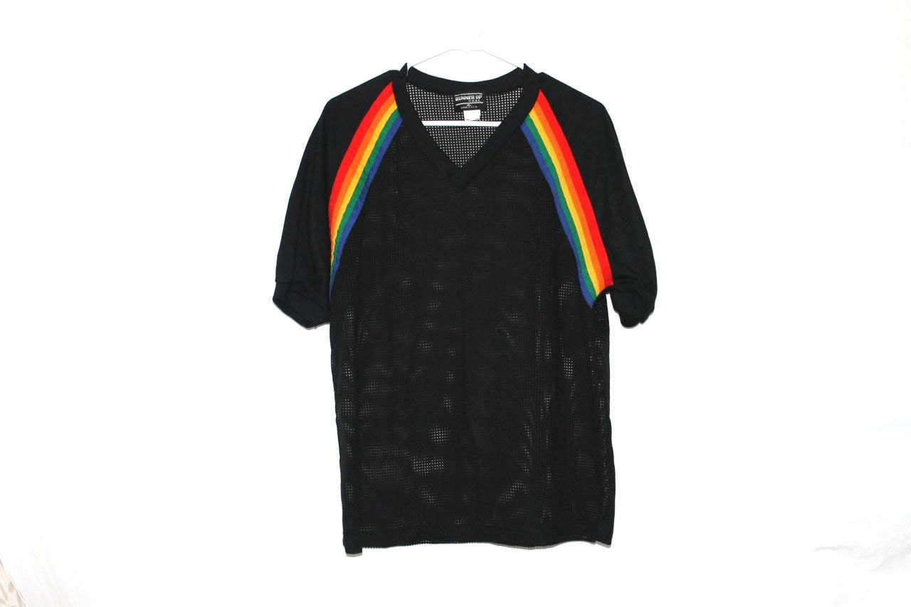 Rad Rainbow Athletic Mesh Top