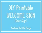 DIY Printable WELCOME Door Sign. : Personalized Il_170x135