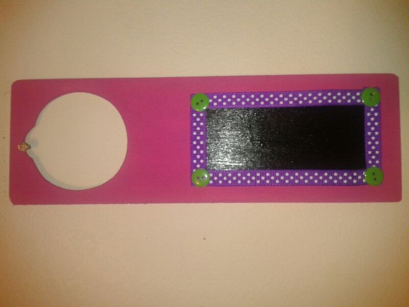 Chalkboard Door Hanger, Personalized, Kids, decoration