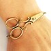 Steampunk Scissor Bracelet- Antique Brass Finish