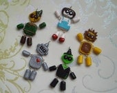 PORGEcreations Wizard of Oz robot charms