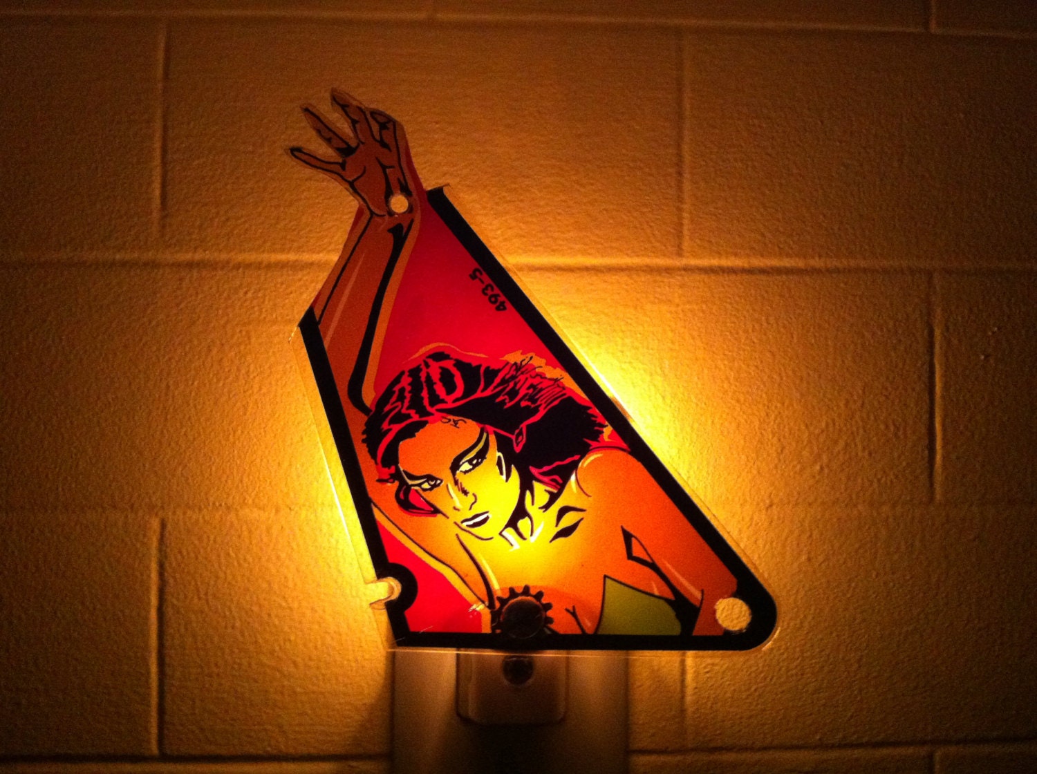 Williams Laser Ball Vintage Pinball playfield plastic Night Light