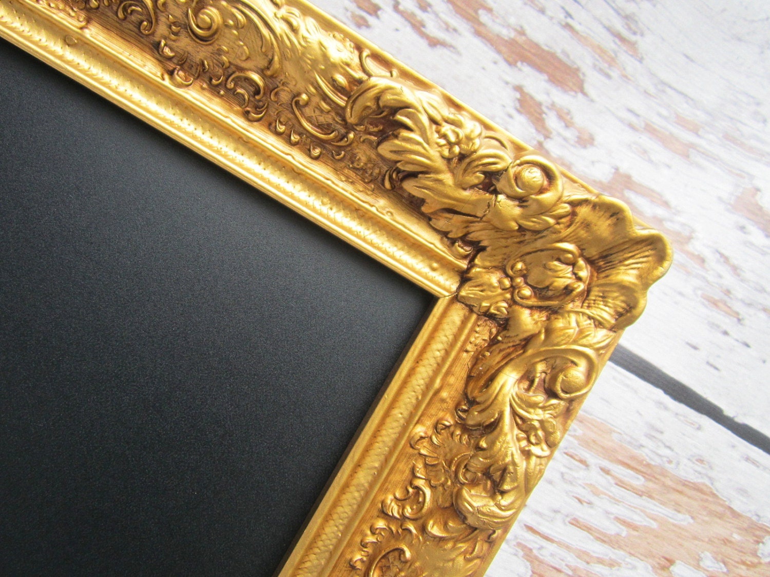 EXTRA LARGE CHALKBOARD 54"x30" Large Gold Framed Chalkboard Antique Framed Wedding Menu Board Ornate Framed Dining Room Furniture