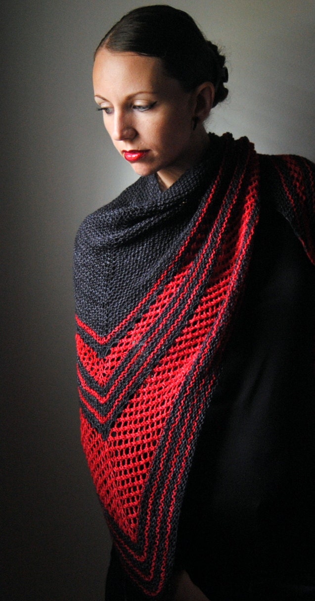 VIRAGO Shawl Knitting Pattern PDF
