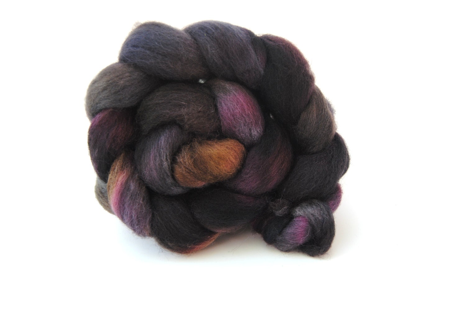 MR CROWLEY Hand-Dyed Texel Combed Top/Roving-4 ounces