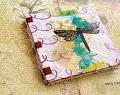 Rainbow Art Journal Mixed Media - Dragonfly