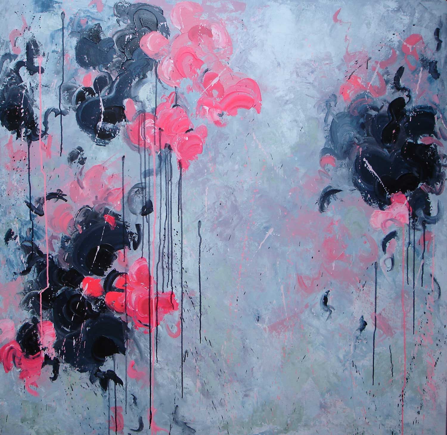 ELENA abstract painting textured painting  huge comtemporary art 48x48