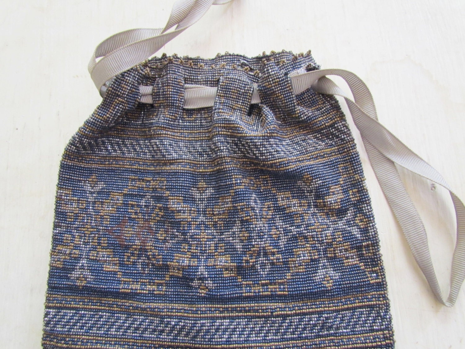 Antique Art Deco Beaded Purse c.1920