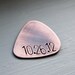 Custom Guitar Pick in Handstamped Copper - Perfect Anniversary Gift for Husband or Boyfriend