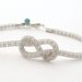 Infinity Knot Bracelet -- silver knotted mesh chain bracelet . handmade jewelry by MoshPoshDesigns