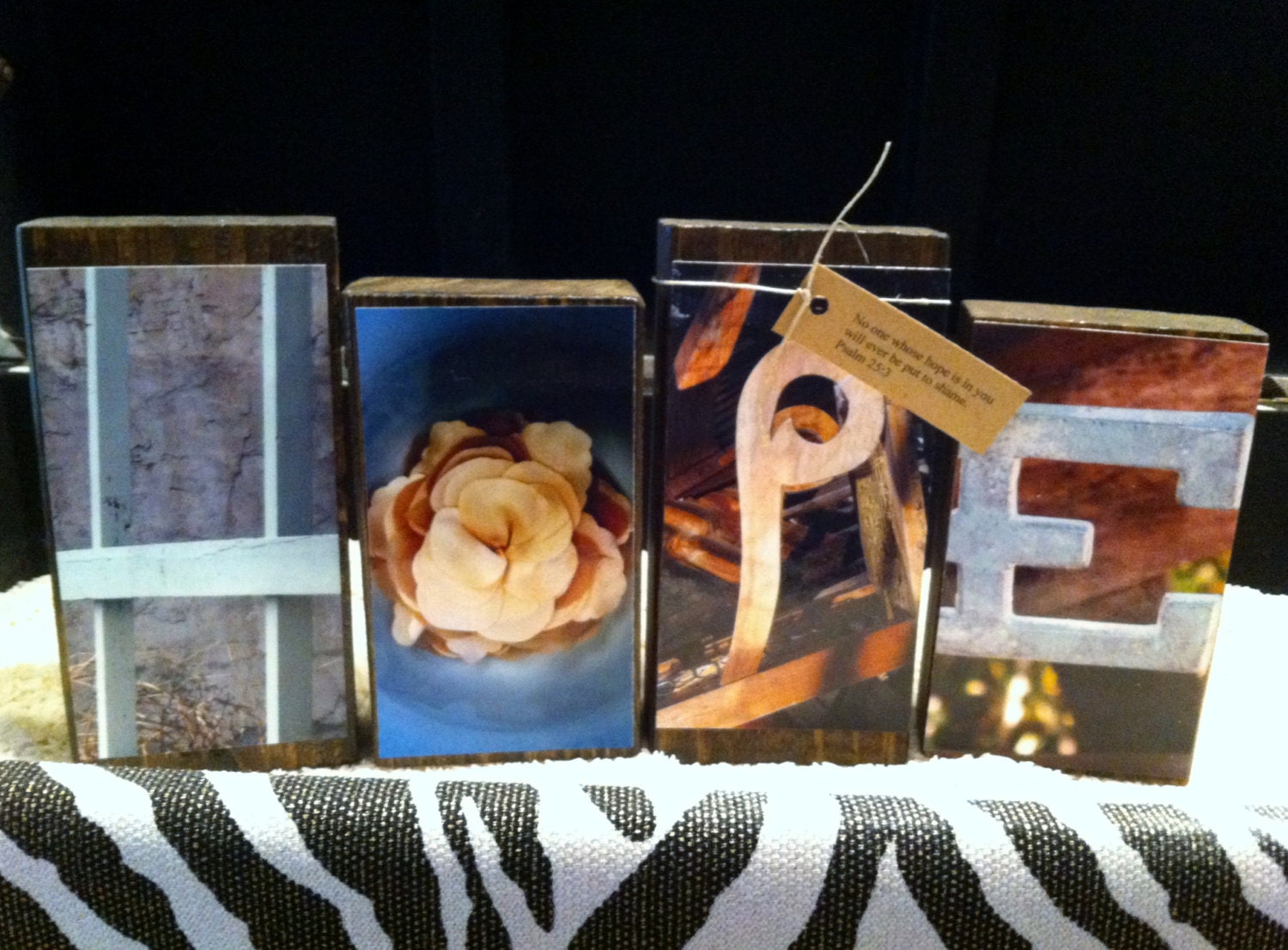 Hope Word Art Blocks - Photo Letters