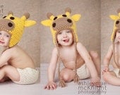 Instant Download Crochet Pattern - Giraffe Hat Crochet Pattern