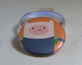 Comic Book 1.5" Button// Adventure Time// Finn
