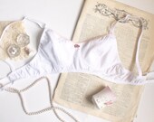 White Eyelet 'Calleis' Bralette Perfect for Summer Handmade to Order by Ohhh Lulu