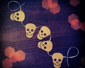Custom Skull Glitter Garland