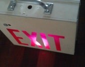 lunch box made from exit sign