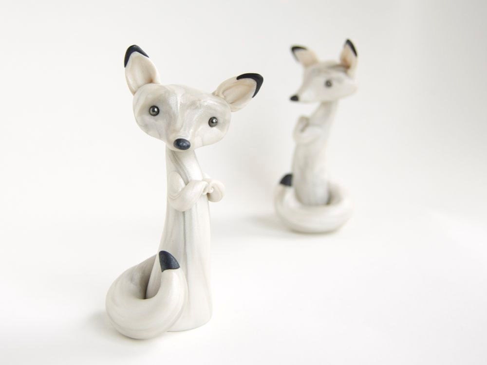 Arctic Fox in Winter White by Bonjour Poupette