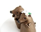 Groundhog Day Wedding Cake Topper by Bonjour Poupette