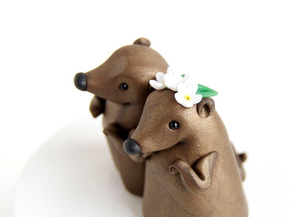 Groundhog Day Wedding Cake Topper by Bonjour Poupette