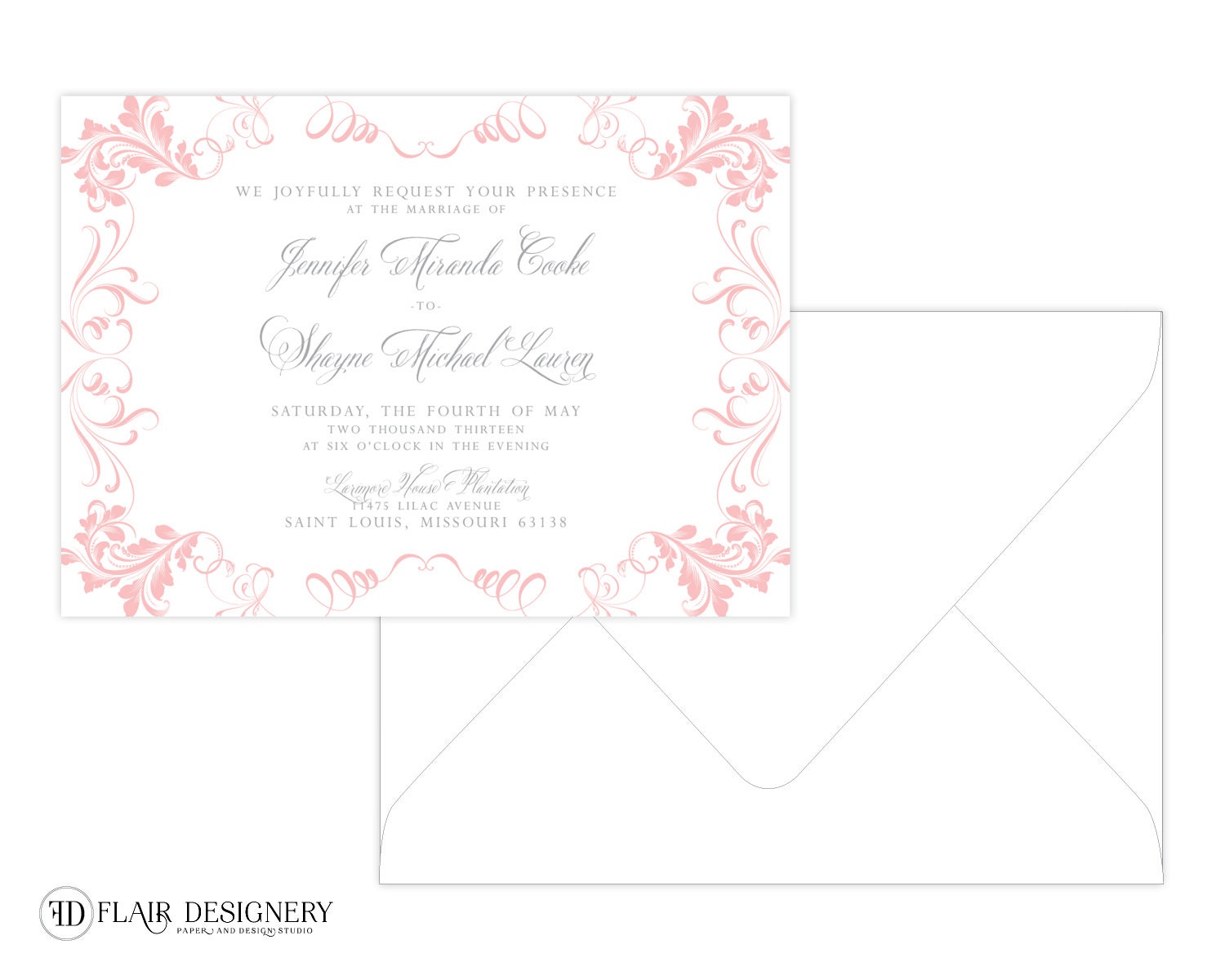 Garden Secret Wedding Invitation - Set of 50 - by Flair Designery Il_170x135