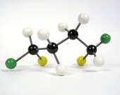 Vintage Atomic Molecular Model, Chemistry, Science, Teaching Aid, Multicolored