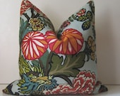 Chiang Mai Dragon - Decorative pillow Cover - 20 inch by Schumacher - Aqua - ready to ship