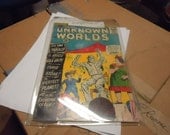 Vintage Unknown Worlds comic book 12 cents ACG, 1960's Thrills of Mystery  no 23 April-May, collectable