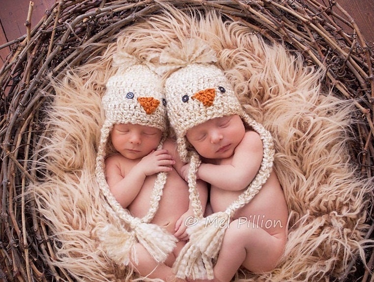 Newborn Baby Chick Hat - Beautiful Photo Prop