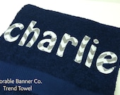 Personalized Trendy Towel. Great gift for teens, kids, college, bridal party and high school graduation.