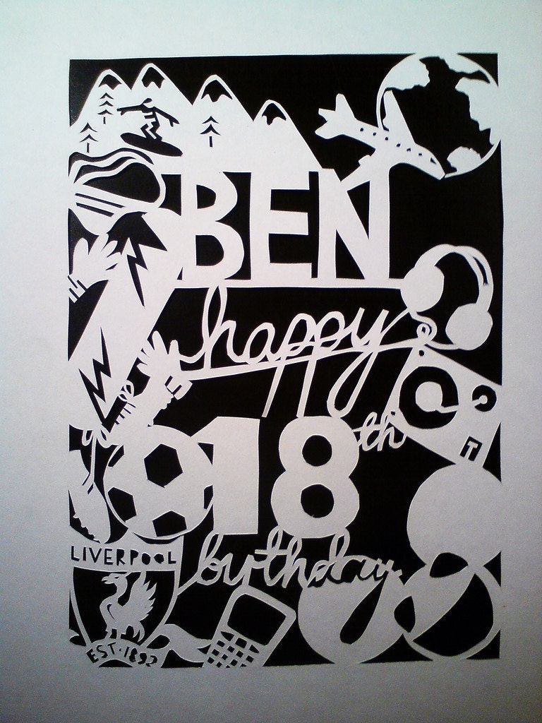 Personalised Papercut