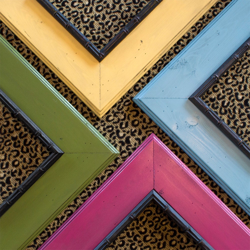 8x10 Madagascar Picture Frame-Hand Painted-Choose Your Size and Color