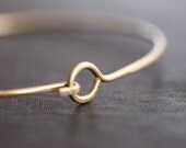 Brass Hook Bangle Bracelet