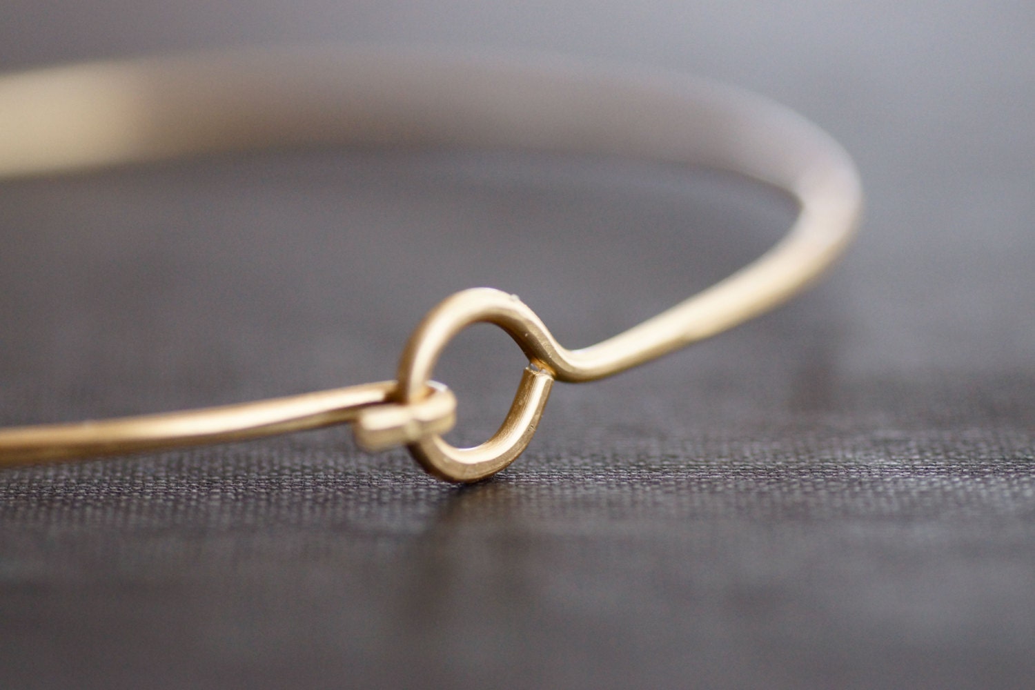 Brass Hook Bangle Bracelet