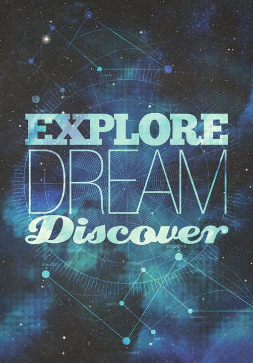 Explore - Limited Edition Quote Art Print (LARGE - A2)