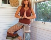 CUSTOM make Request ,Eco Gaucho pants, cropped  length, full payment,  patchwork, wide leg, upcycled clothing, you pick colors,by Zasra