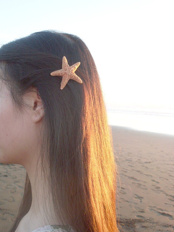 Small Starfish Barrette Starfish Hair Accessories Beach Hair Accessories Mermaid Hair Accessories Cute Hair Accessories Nautical Accessories