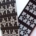 5 Yards New Hampshire Jacquard  - Sewing Gift Wrapping Black & Grey Trim