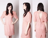 Coral Pastel Pink Silk Sequin Art Deco Cocktail Dress / Silk Sequin Cocktail Dress / Pastel Sequin Dress / Short Sequin Dresses / 2026
