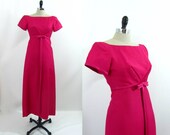 1960s Dress Pink Prom Party Dress by Emma Domb XS XXS