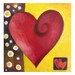 Romantic Art, MODERN ART HEART, 5x5 Oil on Canvas, Art for small spaces, great for your valentine