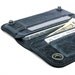 RETROMODERN aged leather iPhone wallet - - BLACK MARINE