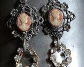 My Lady - assemblage earrings
