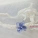 blue newborn headband, ity bitty baby headband, Small Flower Headband, tiny flower, photo prop, purple
