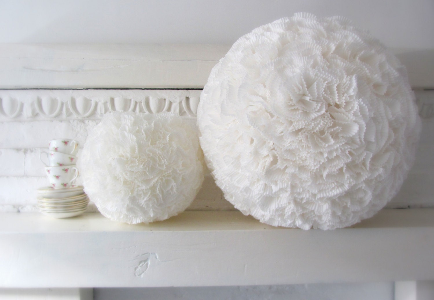 Lace-Like Paper Globe. Lantern. Light Shade. Extra LARGE SIZE.