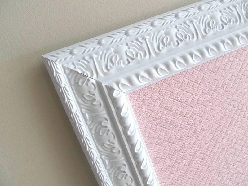 Nursery Decor MAGNETIC BOARD Memo Board Bulletin Board Girls Room Decor Pink Wedding Escort Card Holder Seating Chart Vintage Room Decor