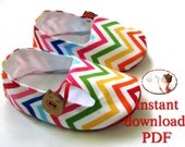 Tutorial and Baby Shoe Pattern -  Baby Tulip Loafers -  PDF Pattern - Newborn to 24 months