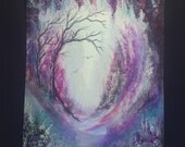 Art original 8x6 Fantasy watercolour painting