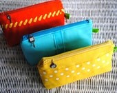 Bright colorful cosmetic bags