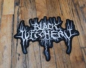 Black Witchery Embroirdered Leather Back Patch